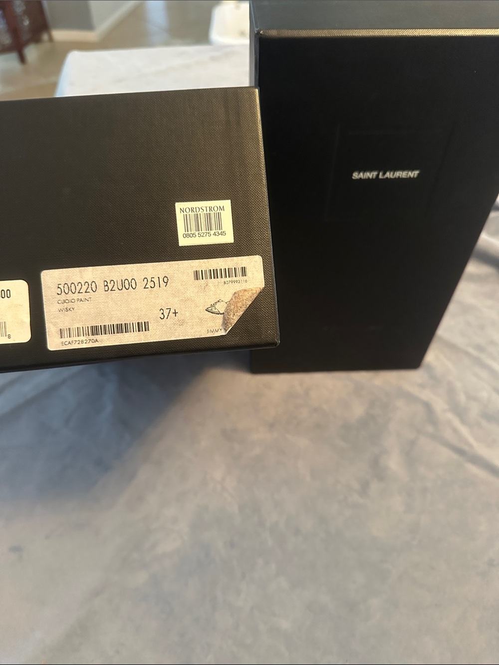 Saint Laurent Black Logo Shoebox